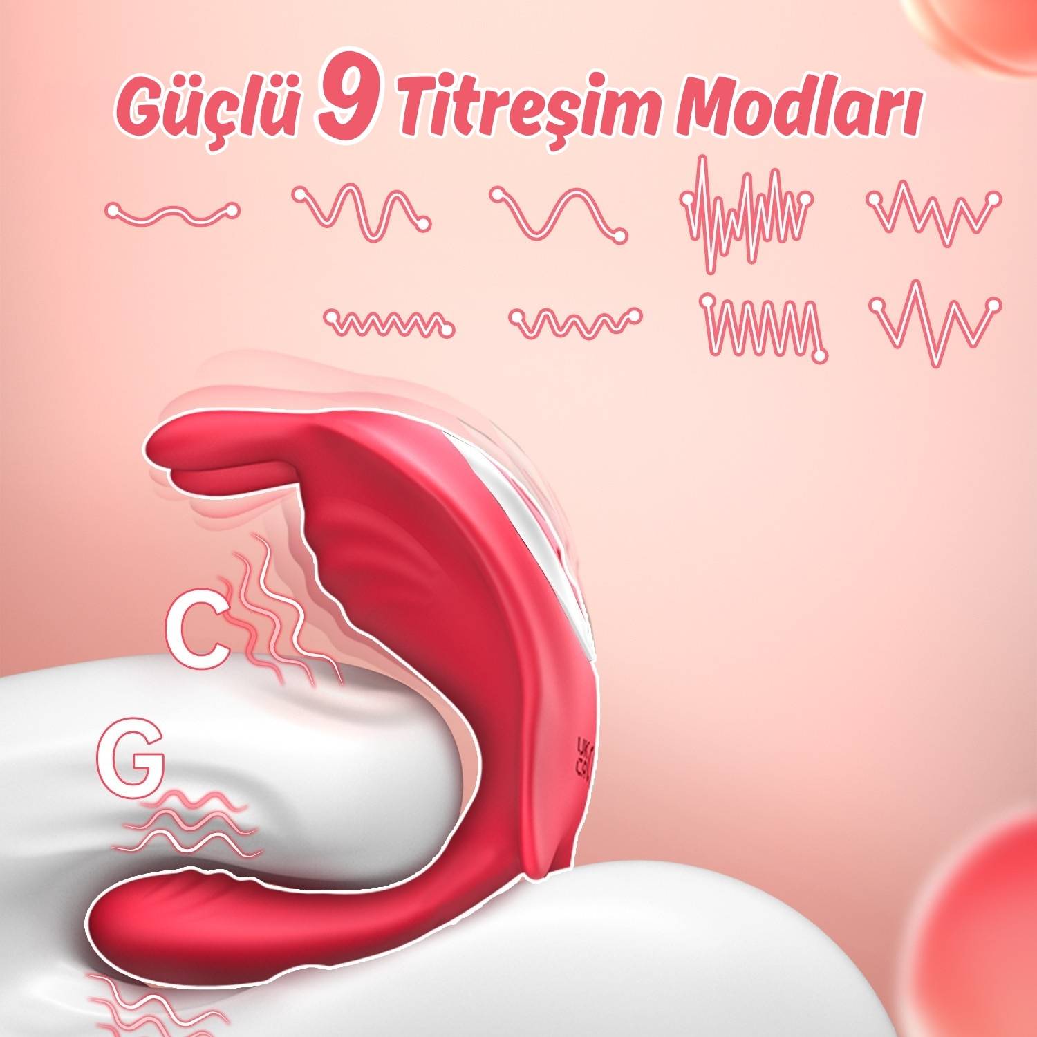 Cara APP RCT - Şarjlı Kumanda Ve Telefon Kontrollü Çift Motorlu G Spot ve Klitoris Uyarıcı Giyilebilir Couple Vibratör