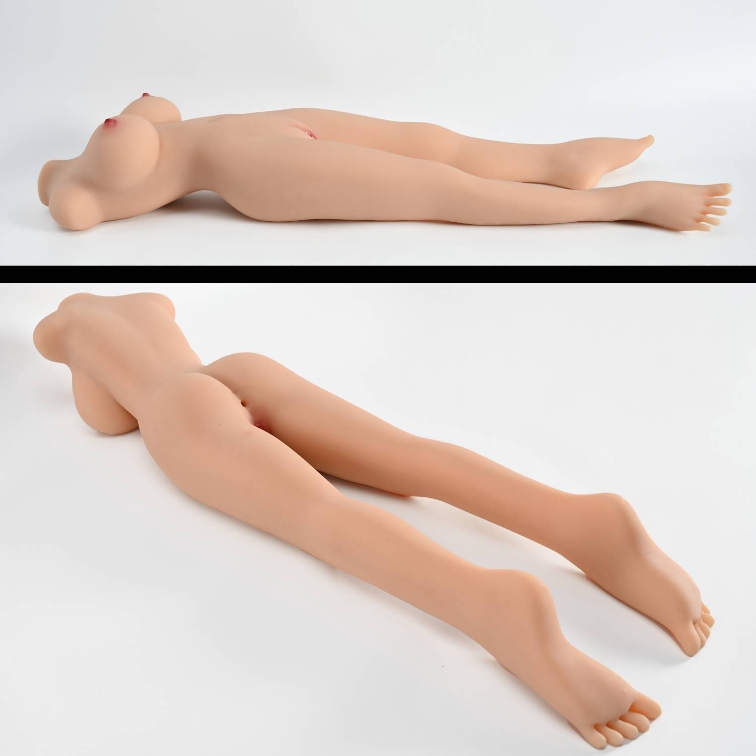 Elsa - İskeletli Yarım Realistik Manken Anal Vajina Çift Girişli Isıtmalı Titreşimli Mastürbatör 4 KG