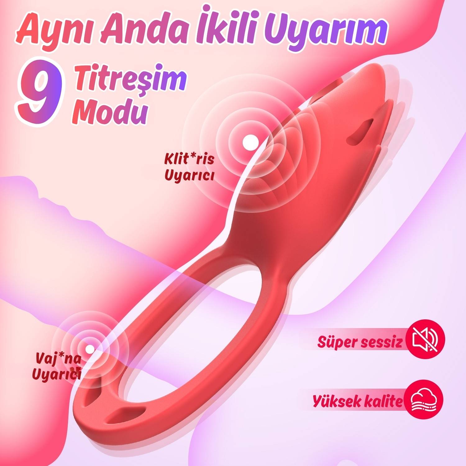 Ivy APP RCT - Şarjlı Kumanda Ve Telefon Kontrollü Vajina Çevresi ve Klitoris Uyarıcı Kemerli Giyilebilir Couple Vibratör