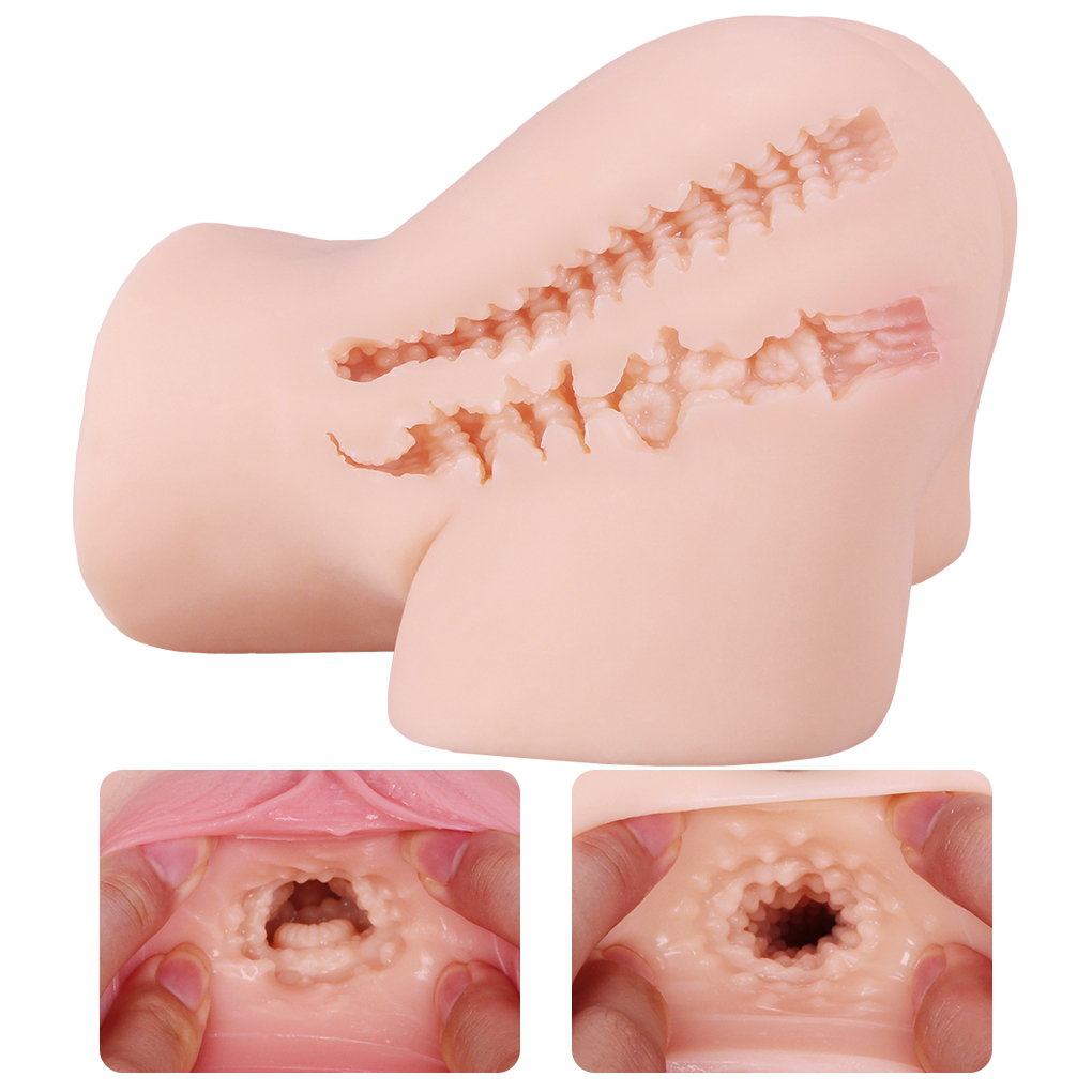 Lesta - Realistik Anal Vajinal 2 in 1 Titreşimli Isıtmalı Suni Kalça Vajina 2.2 KG