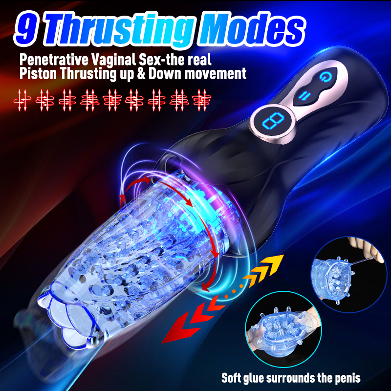 Masterbator - Şarjlı 360° Rotasyon (Dönme) ve İleri Geri Hareketli Otomatik Mastürbatör