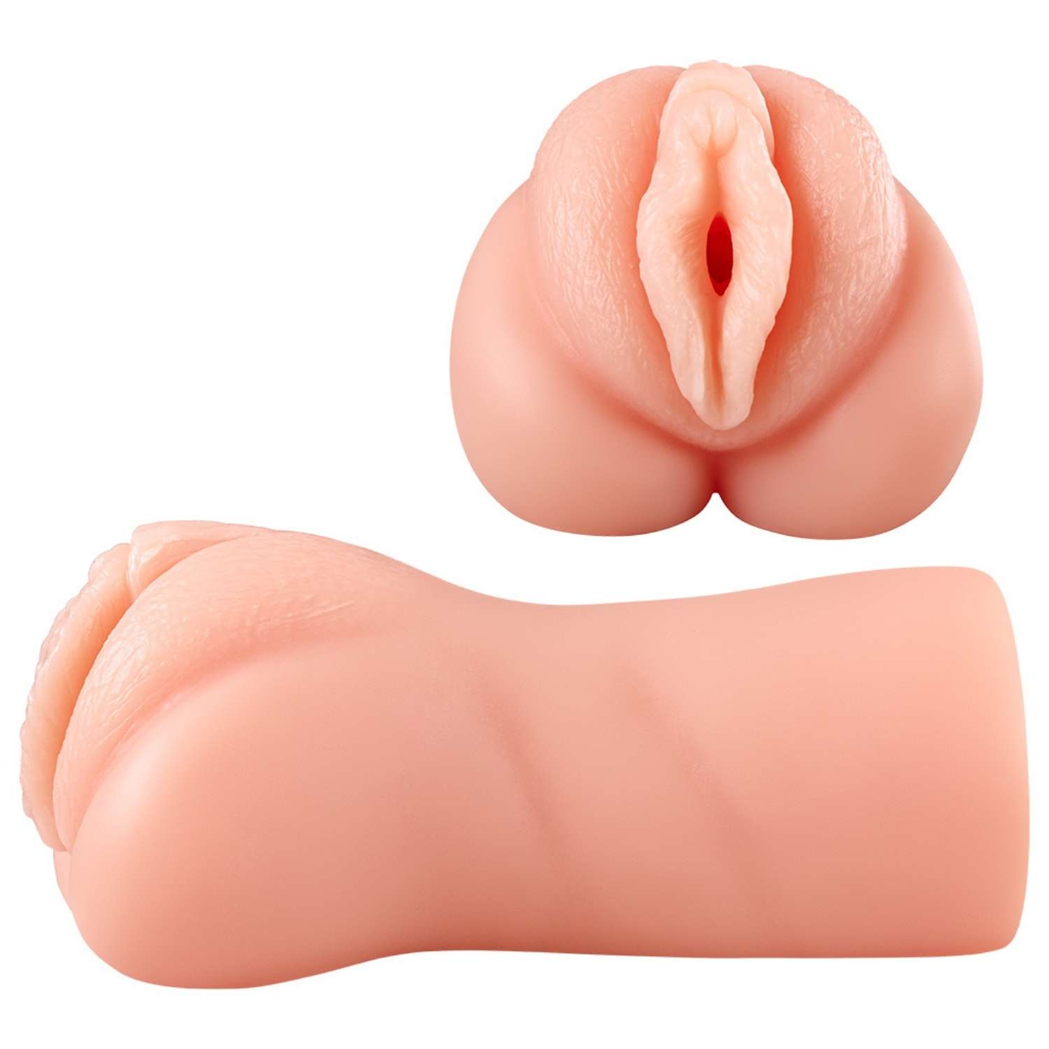 Patricia - Kolay Saklanabilir Cep Boy Titreşimli Isıtmalı Suni Vajina Realistik Mastürbatör 15 CM