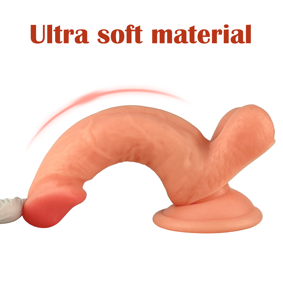 Alvin - Kumandalı Vantuzlu Güçlü Titreşimli Gerçekçi Yapay Penis Realistik Dokuda Dildo 18 CM