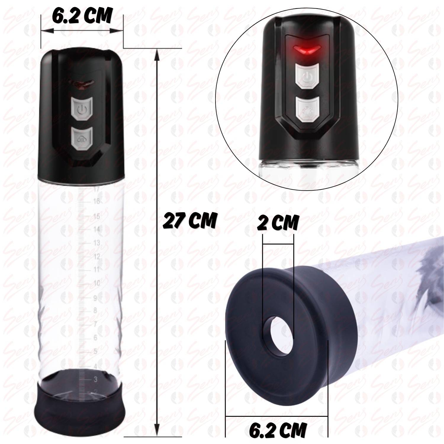 Automatic ML2 - Standart Hazneli 2 Modlu Yüksek Performanslı Type-C Şarjlı Otomatik Penis Pompası
