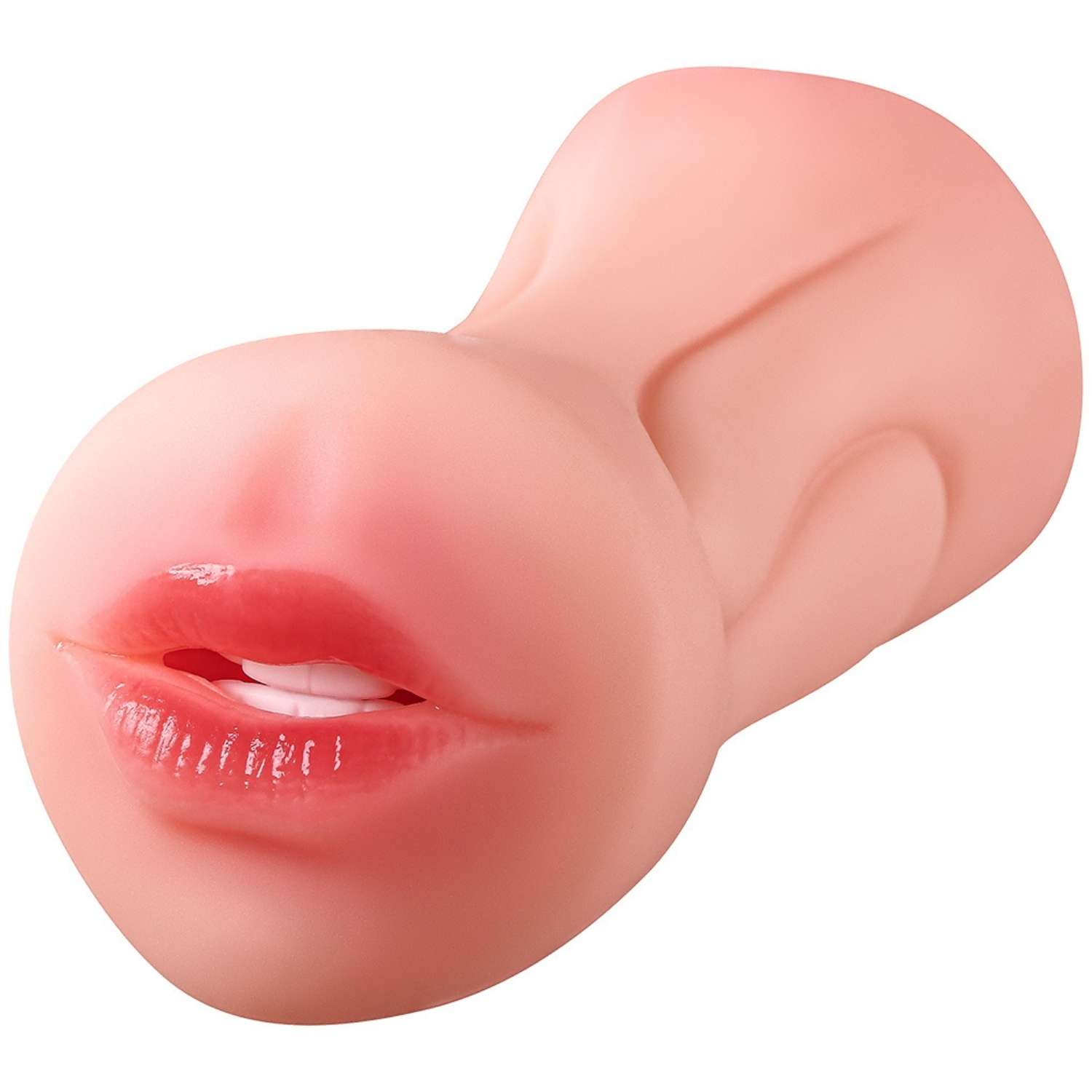 Karen - Çift Taraflı Oral Vajina Çift Girişli Realistik Mastürbatör Isıtmalı Titreşimli Double Yapay Vajina