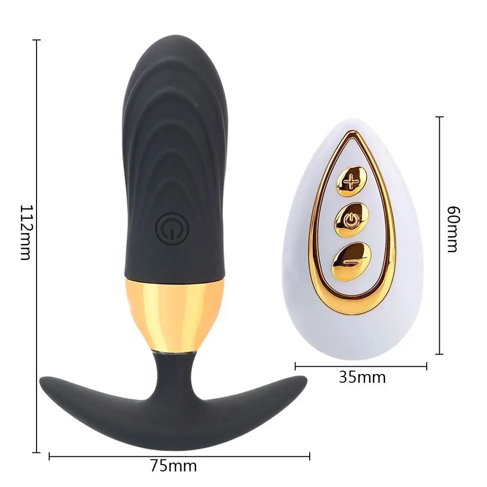 LUMINOUS Kablosuz Kumandalı Şarjlı Güçlü Titreşimli Anal Plug Vibratör