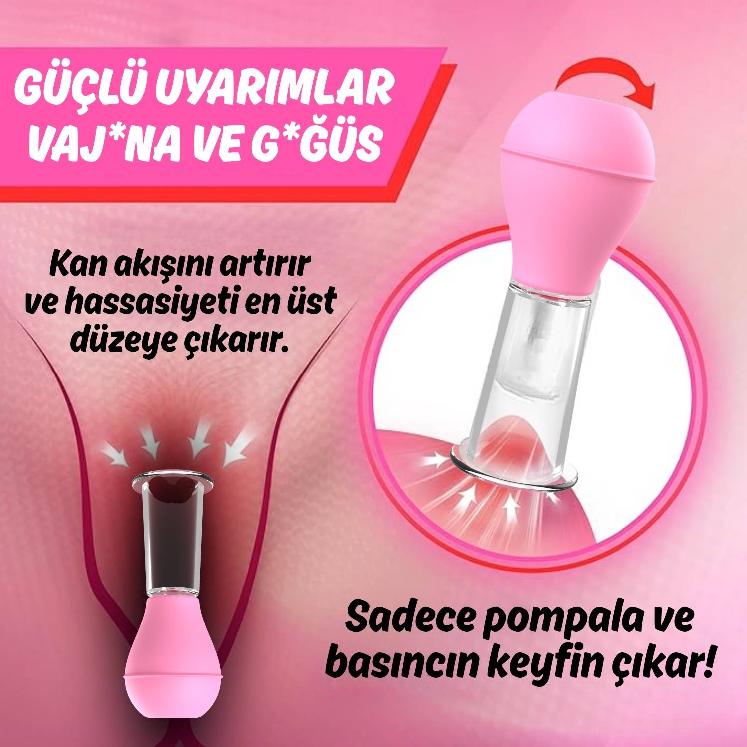 P & N Boost Pump - Göğüs ve Vajina Emiş Aparatı Erojen Bölge Uyarıcı Vakum Pompası
