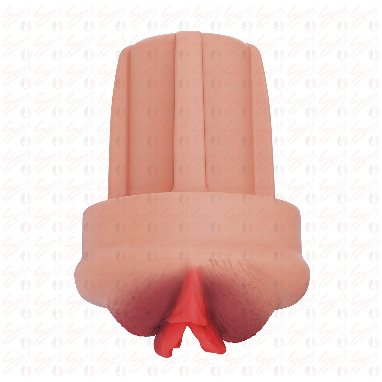 Pump Sleeve MXL - Hazneyi Kavrayan Büyük ve Geliştirilmiş Süper Gerçekçi Tırtıklı Doku Penis Pompası Vajina Başlığı