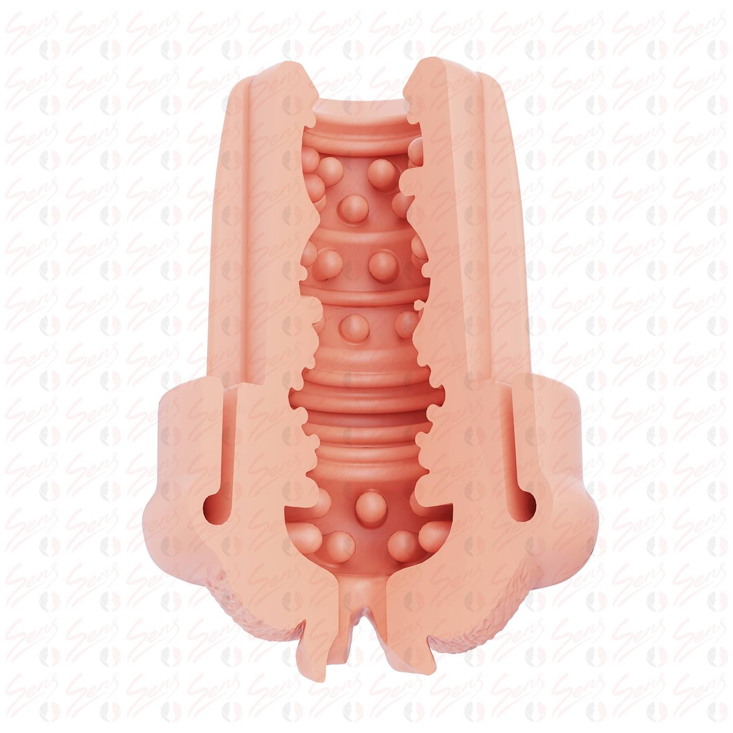 Pump Sleeve MXL - Hazneyi Kavrayan Büyük ve Geliştirilmiş Süper Gerçekçi Tırtıklı Doku Penis Pompası Vajina Başlığı