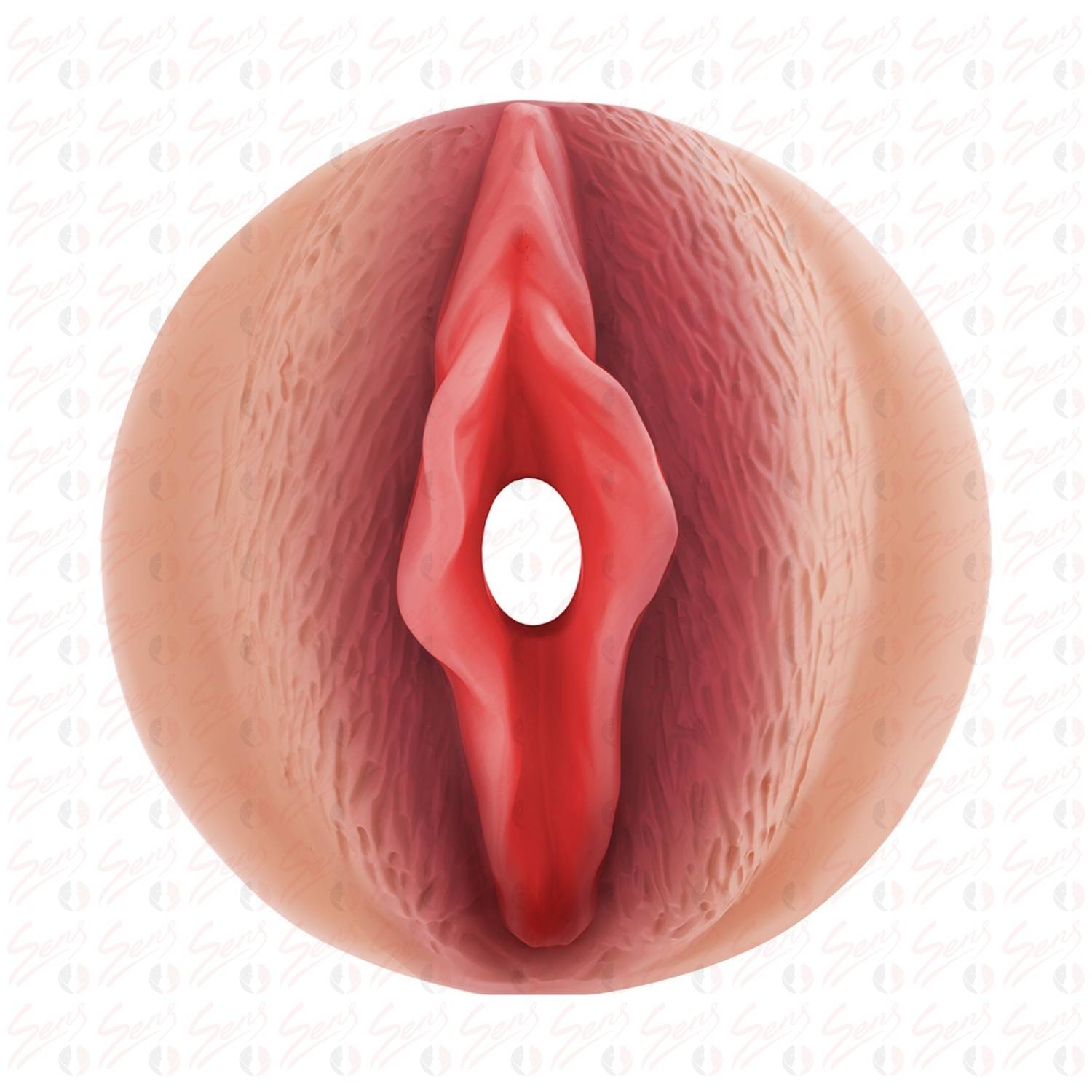 Pump Sleeve MXL - Hazneyi Kavrayan Büyük ve Geliştirilmiş Süper Gerçekçi Tırtıklı Doku Penis Pompası Vajina Başlığı