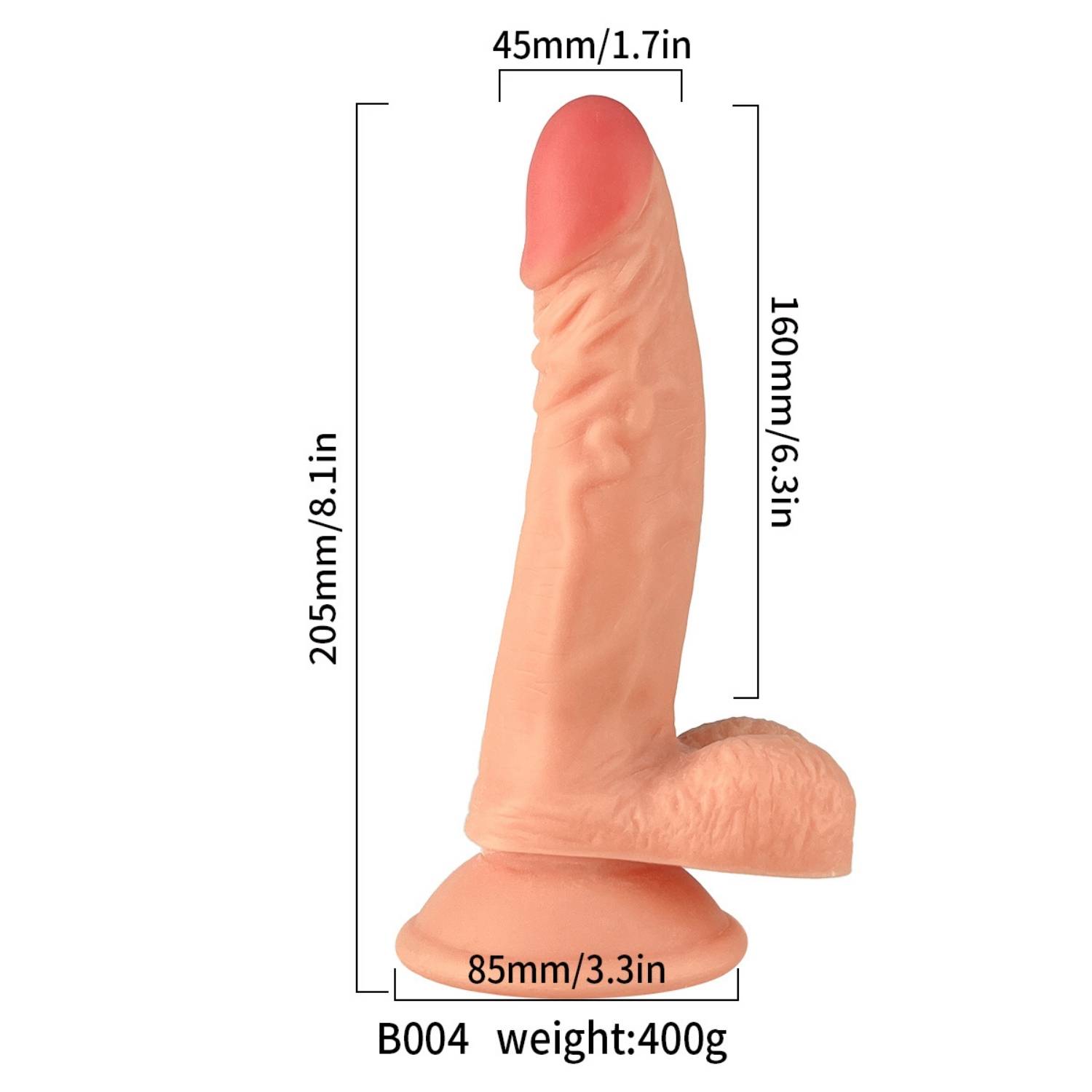 Ryan - Kumandalı Vantuzlu Güçlü Titreşimli Gerçekçi Yapay Penis Realistik Dokuda Dildo 21 CM