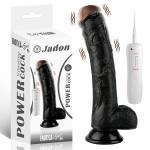 Jadon - Kumandalı Vantuzlu Güçlü Titreşimli Gerçekçi Zenci Yapay Penis Realistik Dokuda Dildo 23 CM Jadon - Kumandalı Vantuzlu Güçlü Titreşimli Gerçekçi Zenci Yapay Penis Realistik Dokuda Dildo 23 CM