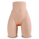 Nicole - Yarım Realistik Manken Anal Vajina Çift Girişli 2in1 Titreşimli Isıtmalı Suni Vajina 5.7 KG