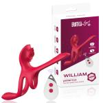 PRIME TOYS William Şarjlı Kumandalı Klitoris G Nokta Vibratör Perine Uyarıcı Testis ve Penis Halkası