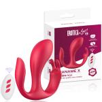 PRIME TOYS Paname Şarjlı Uzaktan Kumandalı Anal Vajina Klitoris Uyarıcı 3 in 1 Giyilebilir Vibratör